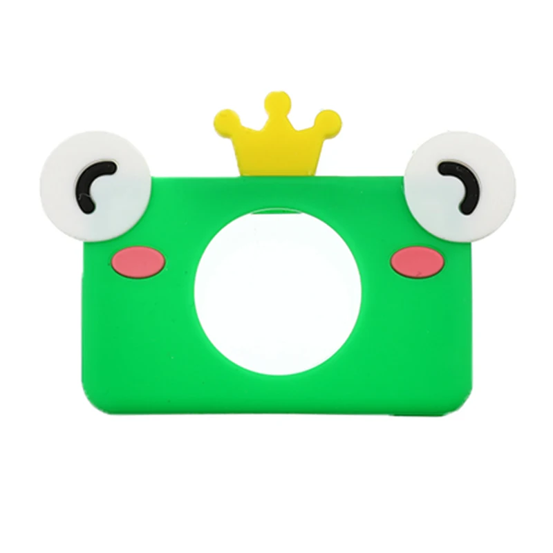 frog Детские милые камеры защитный чехол игрушки для детей Мультяшные камеры компактная камера s крышка видео подарки защитный ударопрочный корпус - Цвет: frog