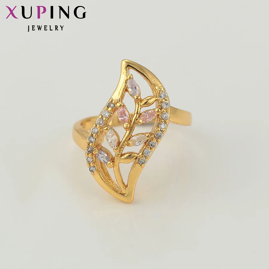 Xuping, модные кольца, очаровательные, позолоченные, ювелирное изделие, подарок для девушек, женщин, продвижение, вечерние, имитация ювелирных изделий, Рождество, S31, 5-10267