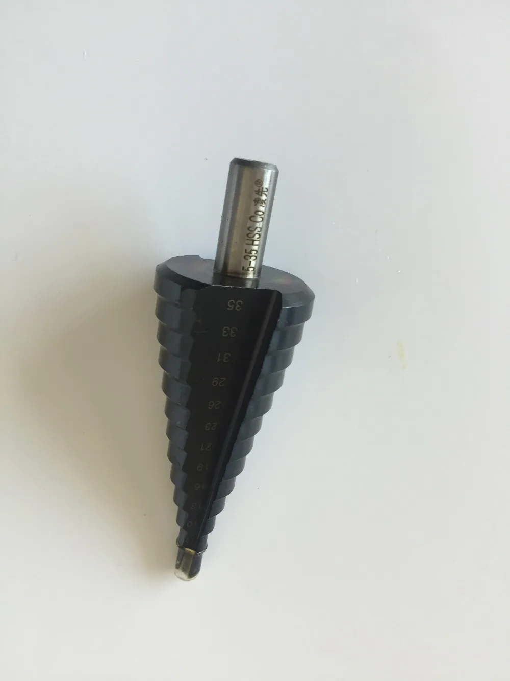 

5-35round shank HSS CO M35 TiALN Stainless Steel Metal Step Drill Bit Spiral Groove Cutter Drilling Hole Saw Tool