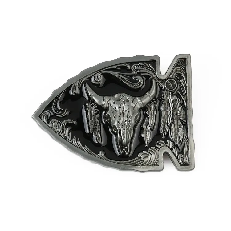 Наконечник стрелы с черепом быка nent Belt Buckle