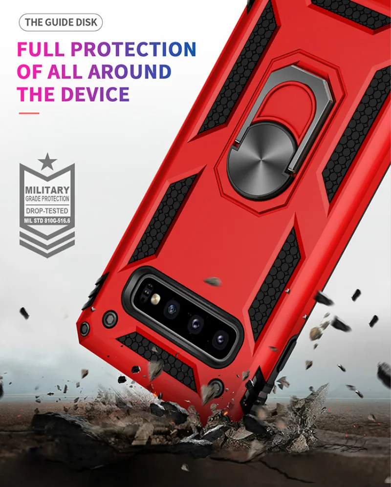 Чехол для Samsung Galaxy S10 Plus автомобильный держатель Магнитный на присоске