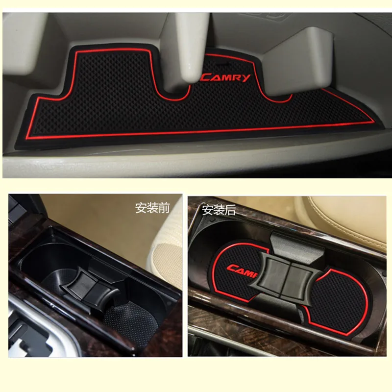 Противоскользящие прорезы для карманов автомобиля Toyota Camry 2012 2013 2014 2015 2016 |