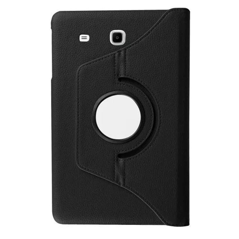Чехол из зернистой кожи с поворотом на 360 градусов для Samsung Galaxy Tab E 9 6 T560 T561 задняя