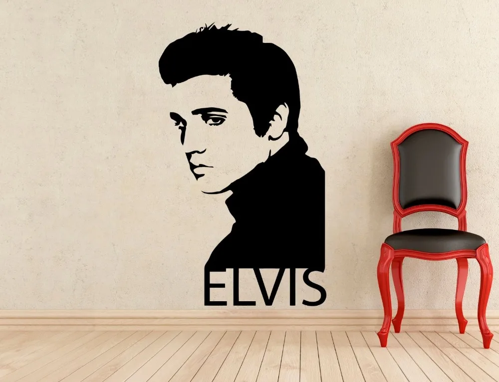 Классическая Настенная роспись ELVIS PRESLEY для спальни художественная наклейка