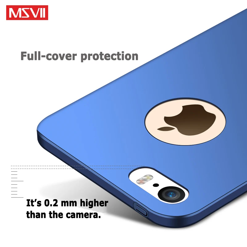 MSVII Чехлы для Apple iPhone 5 5S чехол Роскошный Матовый S металлический автомобильный