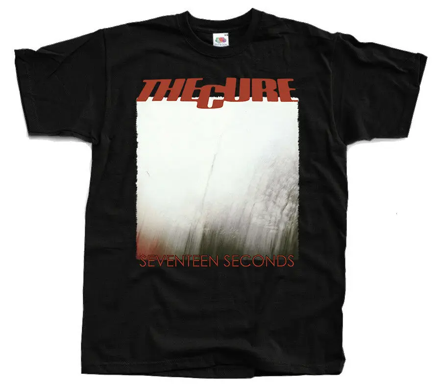 THE CURE Seventeen Seconds футболка с обложкой альбома (черный) Newest новейшие футболки модные