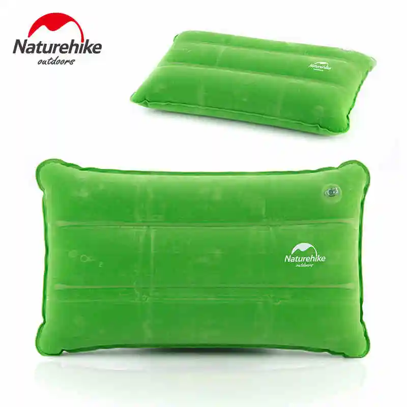 

Naturehike 85G Compressed Inflatable Pillow Double Layer PVC Flocking Fabrics Air Pillows Nap Travel Outdoor Camping Blue Navy