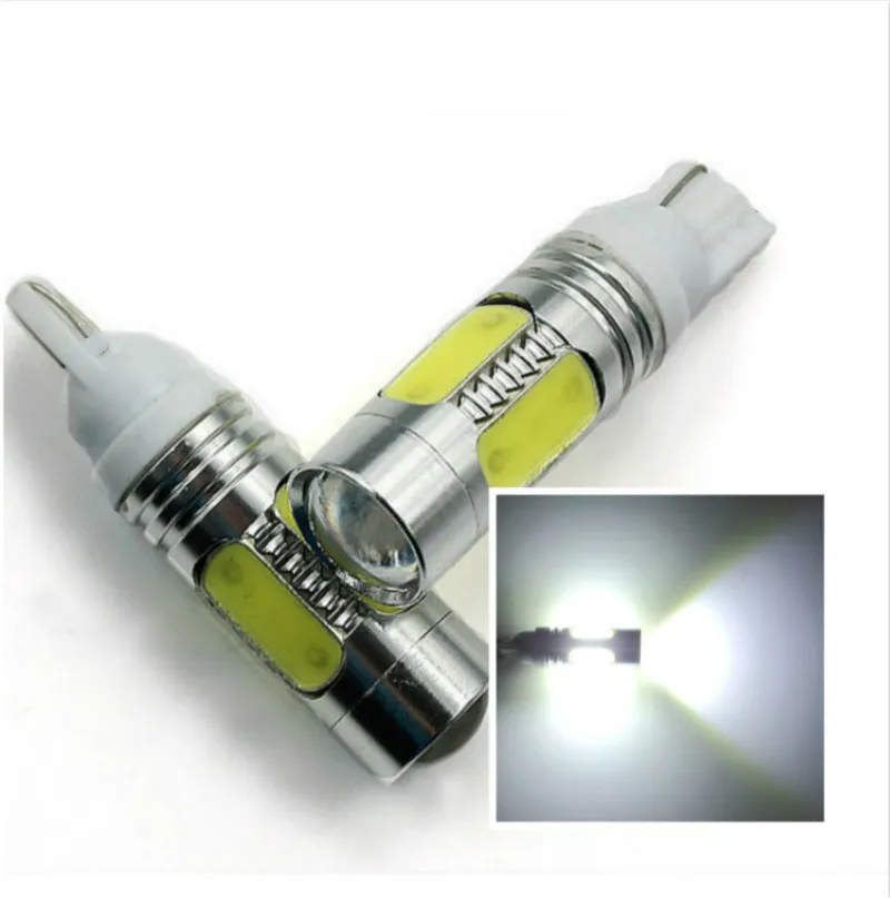 

2x 12V 7.5W T10 W5W 194 501 COB LED Wedge Car Signal Interior license light High Power Auto Side Lights Reverse Parking Bulb