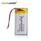 602044 600mAh аккумуляторная батарея 3,7 v Li Ion Po литий-полимерные батареи для диктофона резервного питания ПК