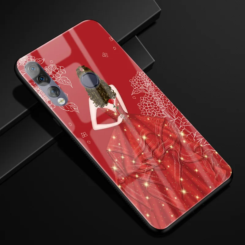32 Для lenovo Z5S чехол 6,3 ''стекло Жесткий PC задняя крышка для lenovo Z5S чехлы для телефонов силикон бампер Coque для lenovo Z5s Z5 S Z 5S Capa - Цвет: 32