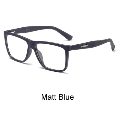 Matt Blue Ralferty, Ретро стиль, квадратные очки, оправа для мужчин и женщин, Ретро стиль, оправа для очков, оптическая близорукость, очки по рецепту, Zero Point Oculos F8002 - Цвет оправы: Matt Blue