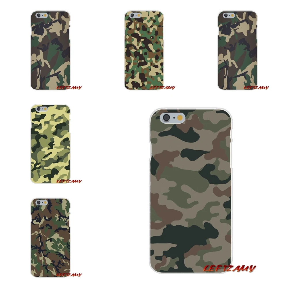 Камуфляжные военные армейские аксессуары чехлы для телефонов iPhone X 4 4S 5 5S 5C SE 6 6S 7 8