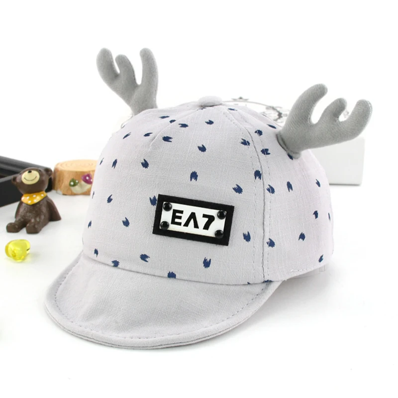 LXXU Baby Christmas Antlers Hat Multi Colors Cotton Material Suit for 6 to 18 Months 46-50 cm Adjustable Children Cap | Детская одежда