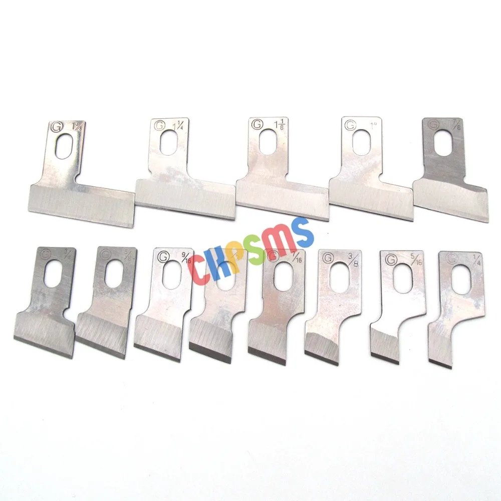 

13PIECES DIFFERENT SIZE BUTTON HOLE KNIFES FOR JUKI LBH-761,LBH-771,LBH-780,LBH-781,LBH-1790
