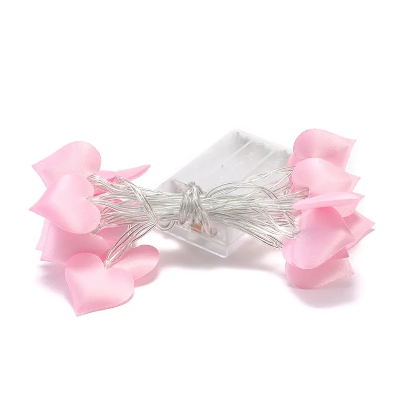 Романтическая розовая гирлянда с сердечком сказочный светильник для девочки