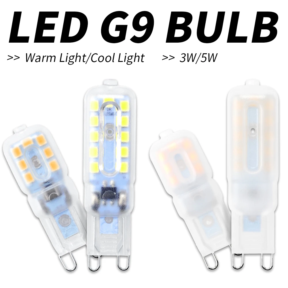 G9 Led 220 В светильник кукурузная лампа 3 Вт 5 Bombillas g9 Spot Ampul светодиодная люстра ing SMD