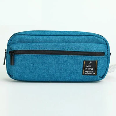 Large-blue Deli, новинка, чехол-карандаш для школы, сумка для карандашей, милая, простая, вместительная, astuccio scuola trousse crayon kawaii, подарок для детей - Цвет: Large-blue