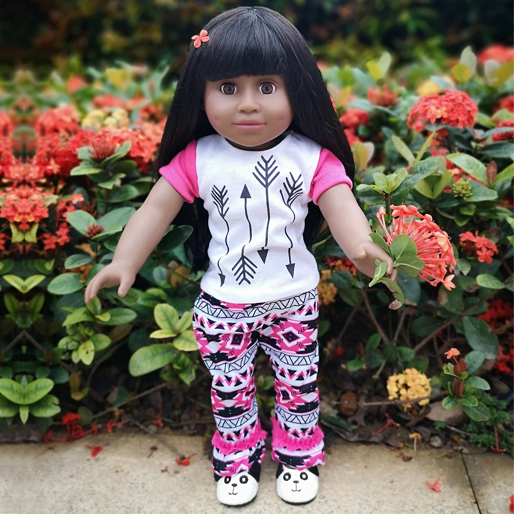 

18 inch Doll Vinyl 45cm Vinyl Reborn Baby Doll American Doll Different Hair Style moneca Bebe Toy for Girls Birthday Gift