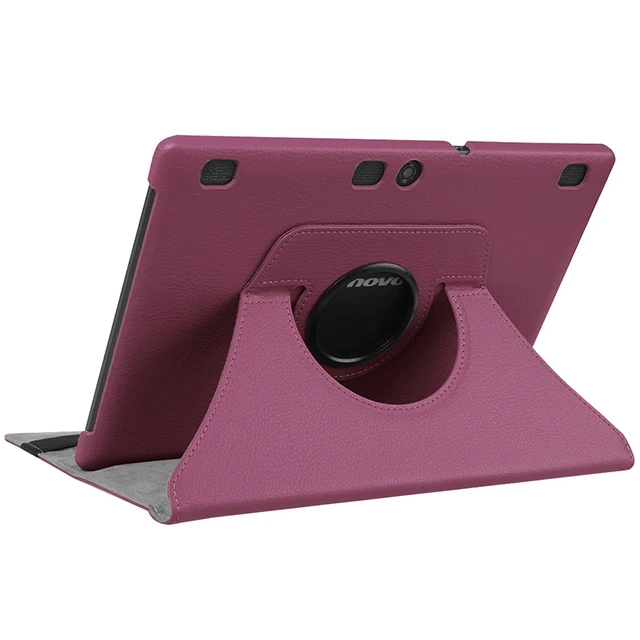 360 Вращающийся из искусственной кожи чехол для lenovo Tab 2 A10-70F/L A10-30 X30F/M Tab 3X70 X70F X70M Tab 10 TB-X103F X103F чехол+ Защитная пленка на экран+ подставка для ручек - Цвет: pur