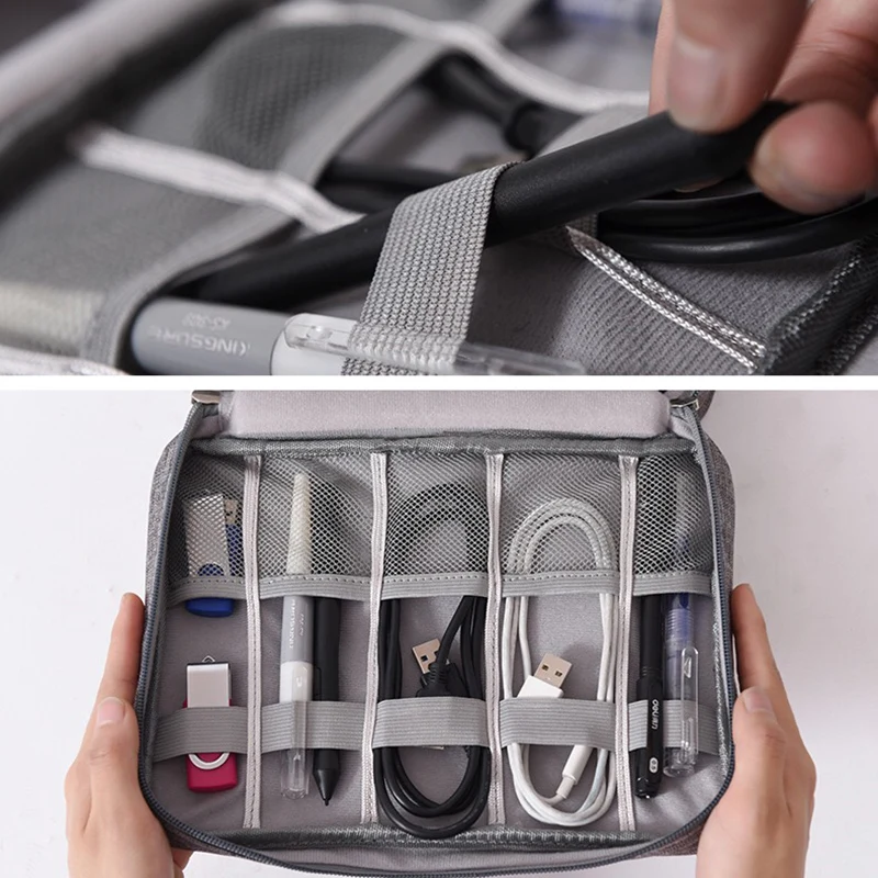 Домашний офисный USB органайзер для хранения данных и зарядки Портативная сумка