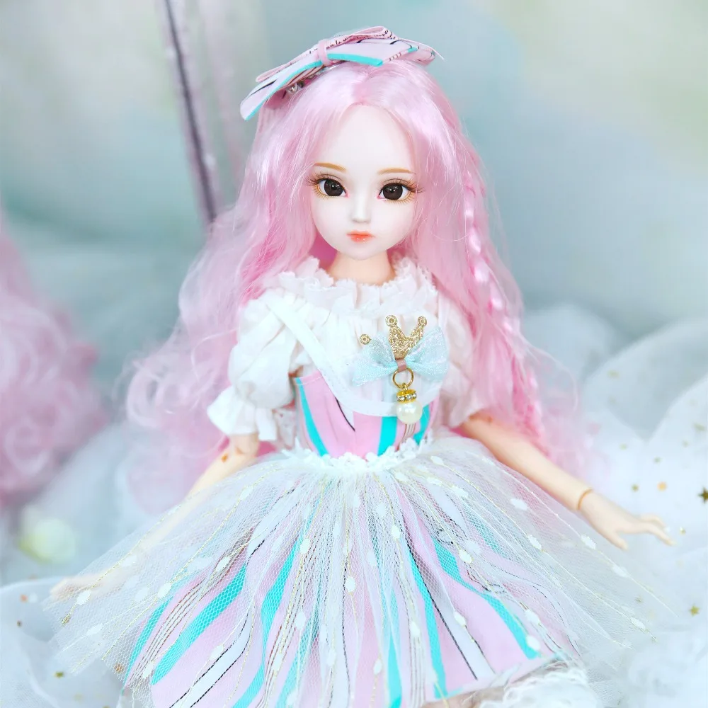 1/4 BJD Dairy Queen name by Amenda розовые волосы механическое соединение одежда обувь 45
