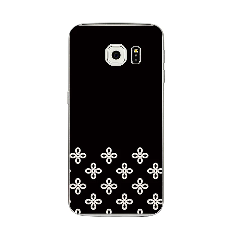 9179 10 Силиконовый чехол s для Galaxy S6 Edge Plus чехол для телефона samsung Galaxy S6 оболочка для C5 C5Pro C5000 Чехол черный и белый узор - Цвет: 9179 10