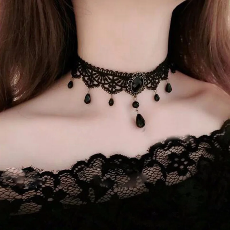 Женское бархатное колье чокер с черным цветком стразы чокер|velvet choker|rhinestone choker
