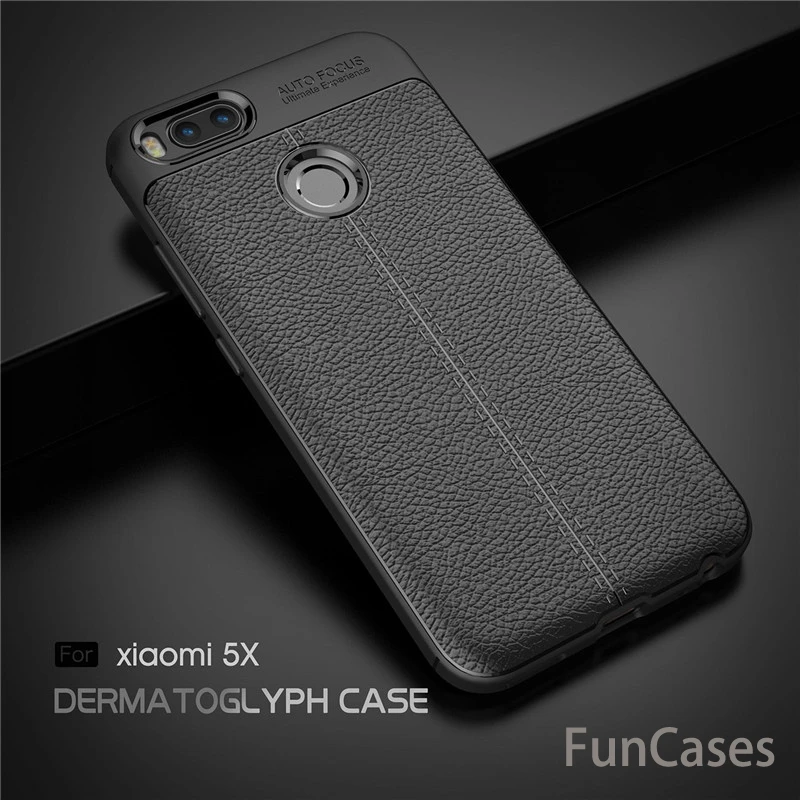Чехол для Xiaomi mi 5x A1 Чехлы класса люкс из искусственной кожи текстура мягкий