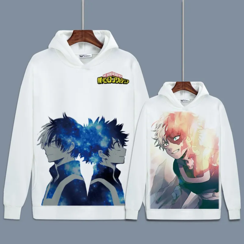 Хит пуловер с надписью My Hero academic Todoroki Shoto свитшоты Boku no Izuku Midoriya флисовые толстовки