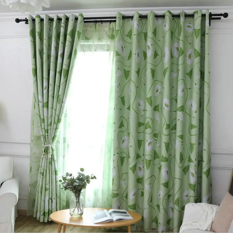 Цветочный узор шторы для окна для кухни/гостиной блокирующие свет изящные деревенские обивочные тюли на заказ
