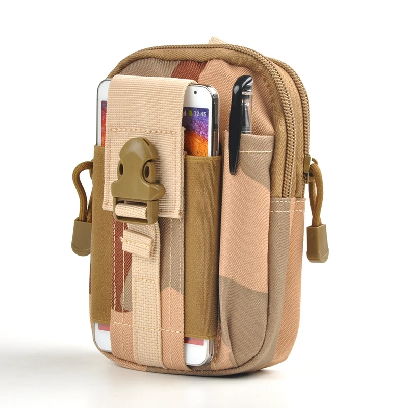 D30 Molle поясные сумки водонепроницаемые мужские повседневные нейлоновая поясная сумка Рабочая поясная сумка армейские военные маленькие сумки - Цвет: Зеленый