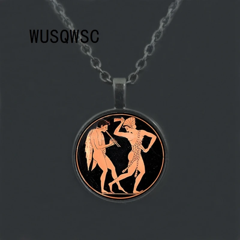 WUSQWSC античное ожерелье в греческом стиле подвеска древнем мужское с Т образным