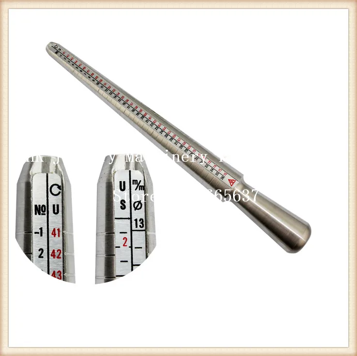 

Free Shipping US Size No. 0-13 Ring Size Tool Stainless Steel Ring Stick