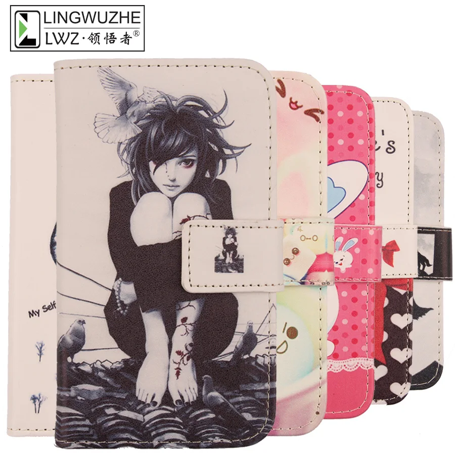 LINGWUZHE флип-чехол-футляр для мобильного телефона из искусственной кожи huawei Ascend G620S