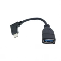 Chenyang 90 градусов правый угловой USB C 3 1 Type папа к женскому OTG кабель для передачи