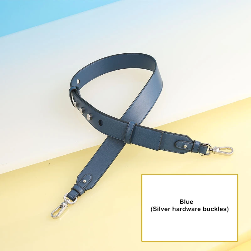Blue-silver buckle Регулируемый ремень, сумка на плечо, черные широкие ремешки для сумок, женская сумка через плечо, ремень для сумки, замена, correa bolso sac - Цвет: Blue-silver buckle