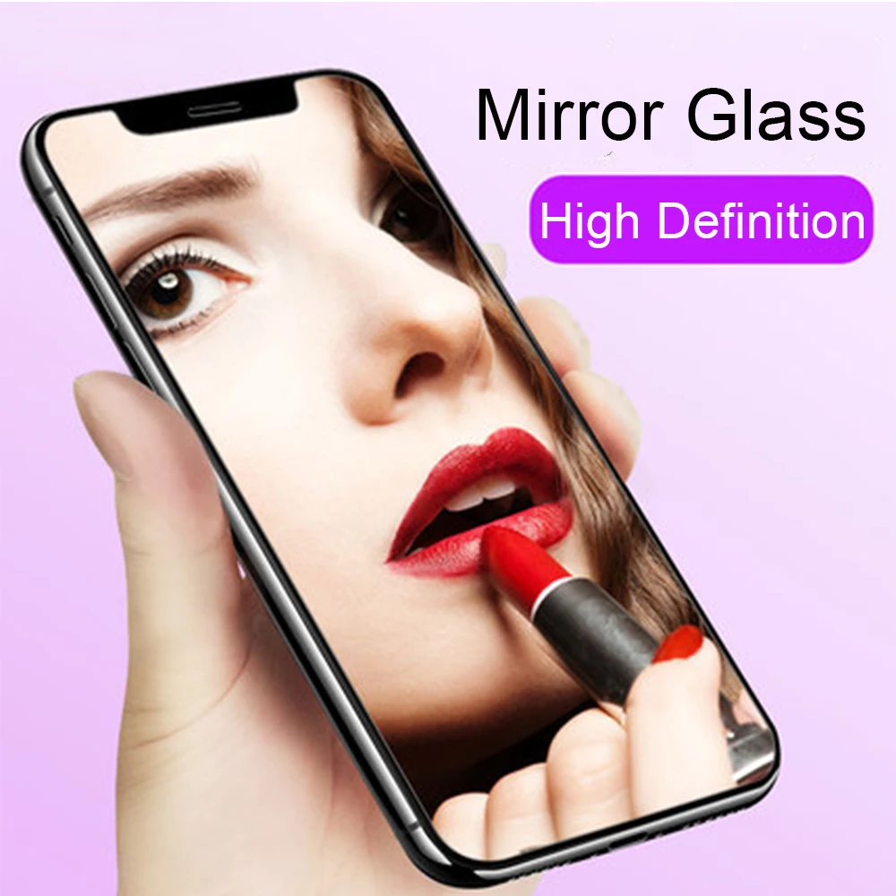 Зеркальное Защитное стекло для iPhone x xs max xr tremp защитная пленка 10 s 10x sx rx закаленное