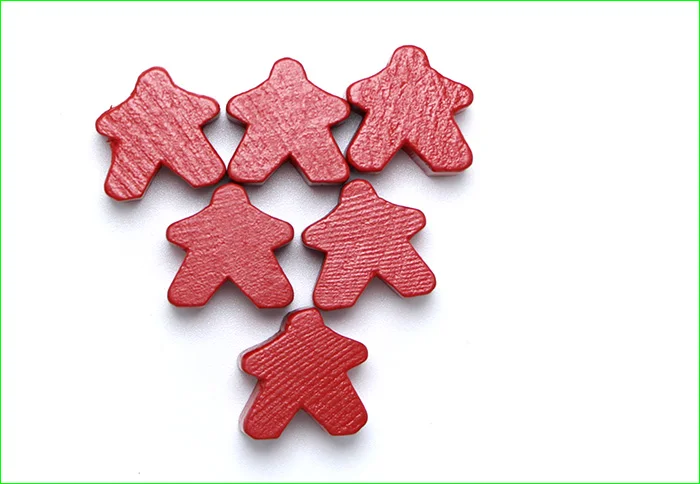 50 шт. деревянные игровые штуки/пешка/Шахматы Meeples Каркассон для настольной игры