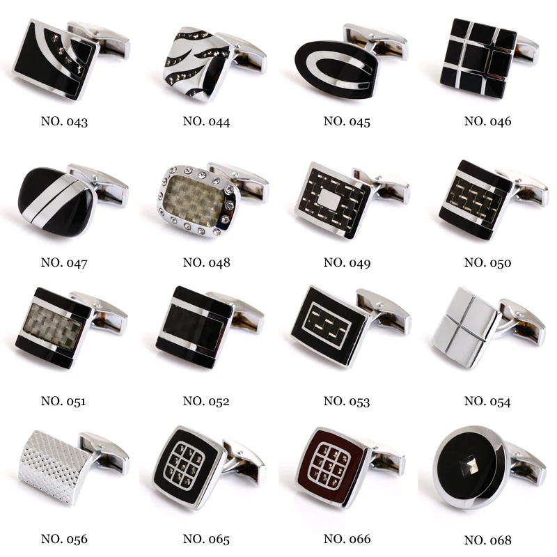 Высшее качество 97 Популярные стильные мужские запонки оболочка 3 пары можно