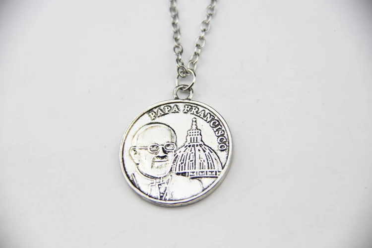 ZRM модное ювелирное изделие винтажное ожерелье с подвеской в виде папы Франсиска
