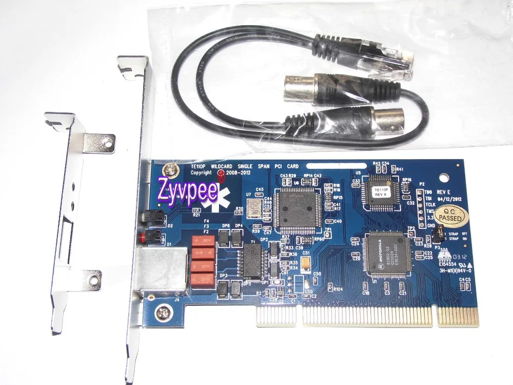 Zyvpee Wildcard Digital te110 T1/E1/J1 card однопортовая карта voip Asterisk ISDN PRI цифровая для PBX