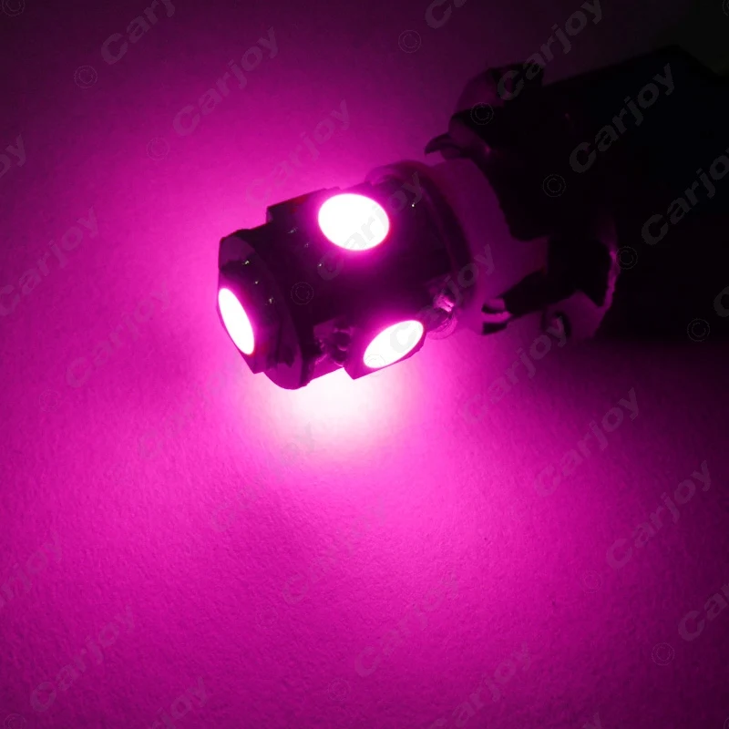 LEEWA 5pcs Wedge T10/W5W/194/168 5050 5SMD 5LED NO ERROR CANBUS Car LED Light Bulbs Door 7-Color #CA2640 | Автомобили и мотоциклы