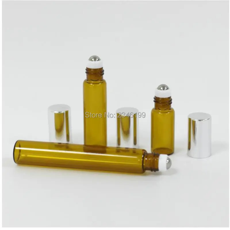 3 мл 5 10 коричневый рулон на бутылке с золотой серебряной черной крышкой стальной