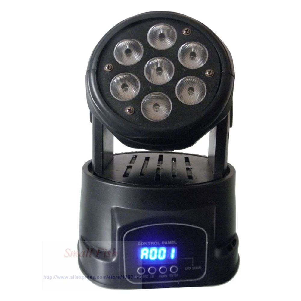 Напольная цена 8 шт./лот 7X10W LED RGBW 4в1 движущаяся головка сценический свет DMX512