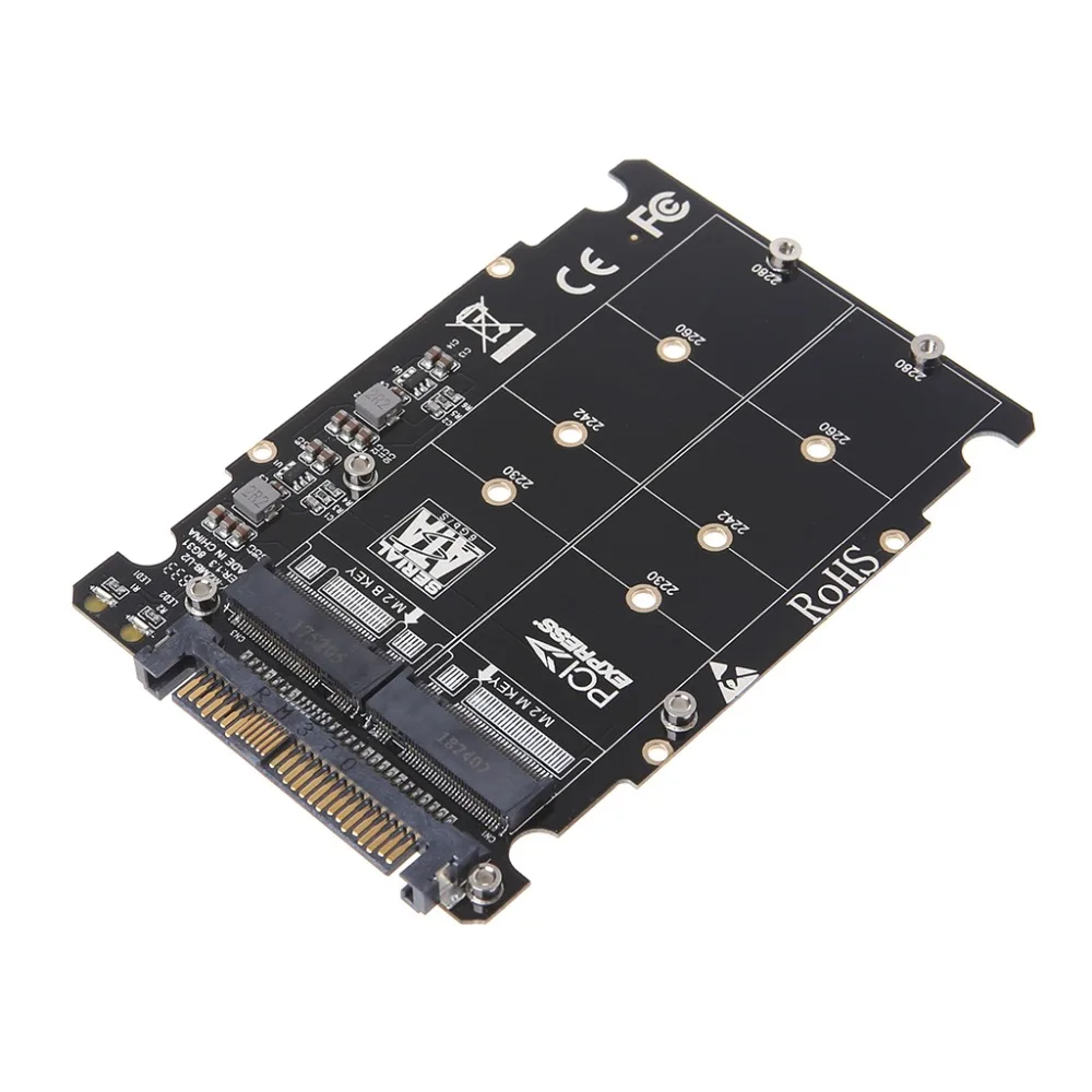 2 в 1 м. NVMe SATA Bus NGFF SSD PCI e U.2 SFF 8639 адаптер PCIe M2 конвертер настольный