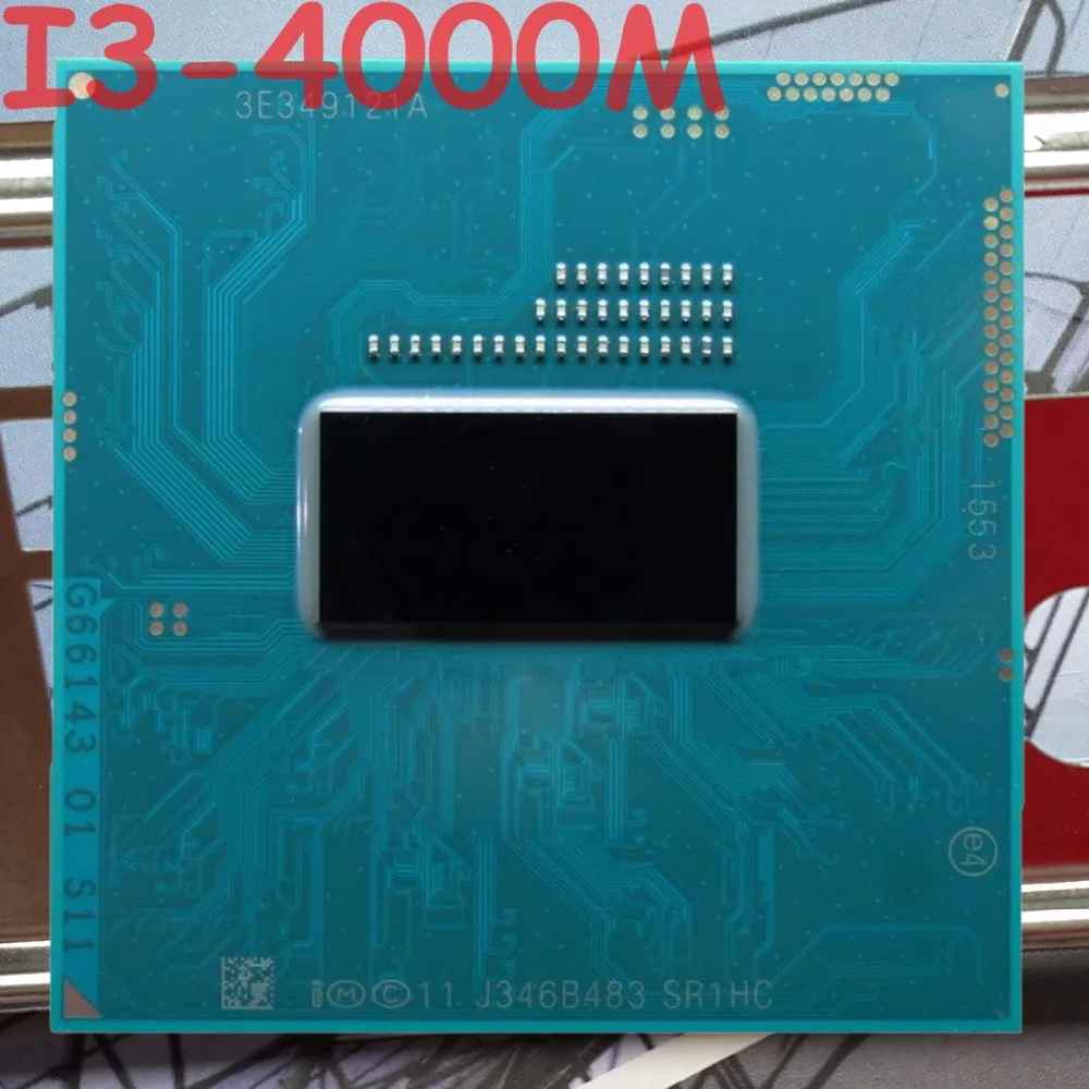 Оригинальный процессор Intel Core I3 4000M SR1HC 2 4 ГГц 3M двухъядерный для HM86 HM87 Бесплатная