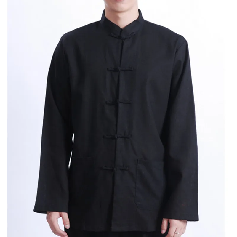 Горячая Распродажа новинка черная куртка Брюса Ли кунг фу китайское пальто Чун с