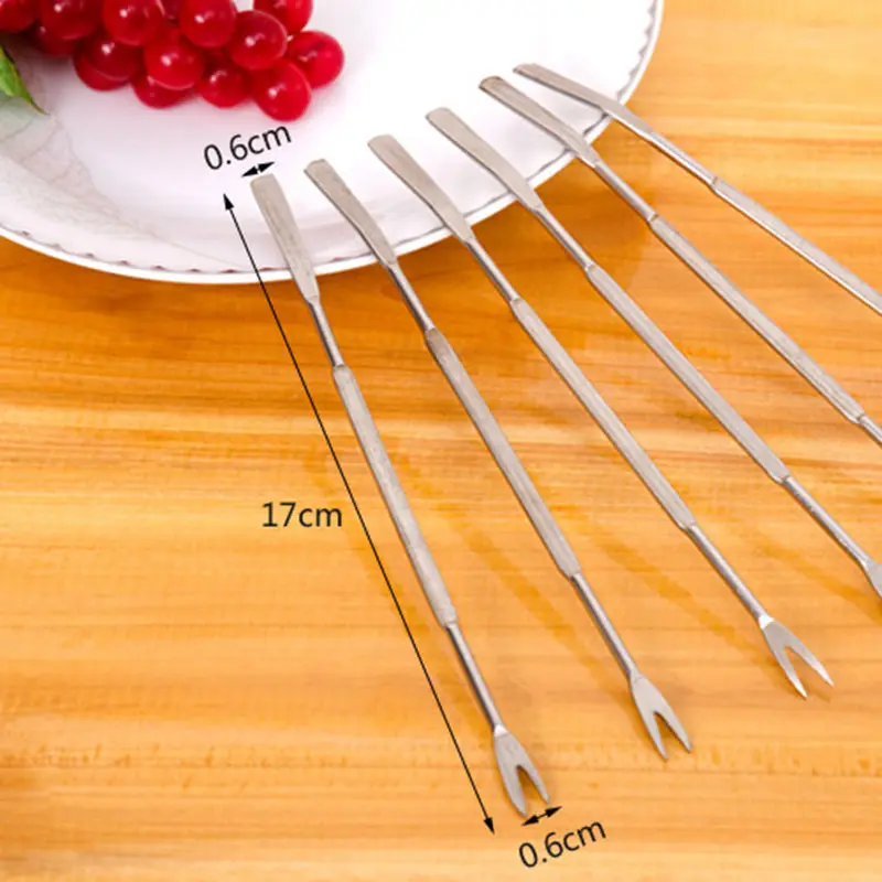 1 шт. Нержавеющая сталь оливково краб вилка для лобстера выбирает удобный