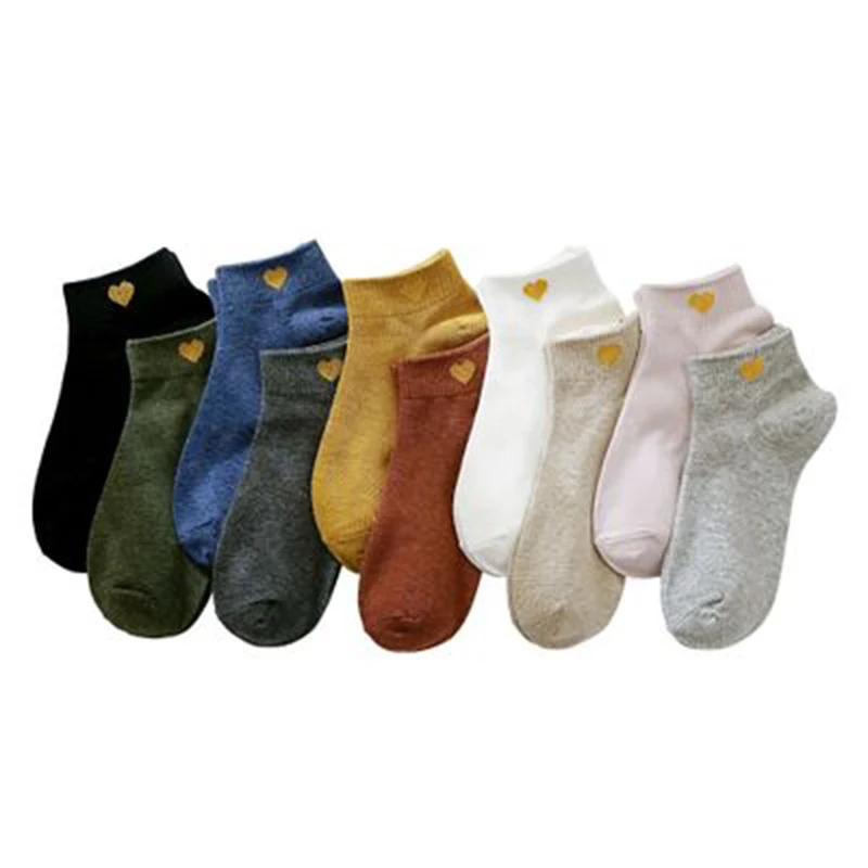 Горячая Распродажа Летние низкие носки женские хлопковые дышащие золотые