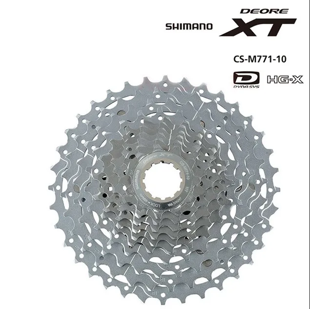 Shimano DEORE XT CS-M771 кассета 10S MTB велосипед свободного хода кассеты M771